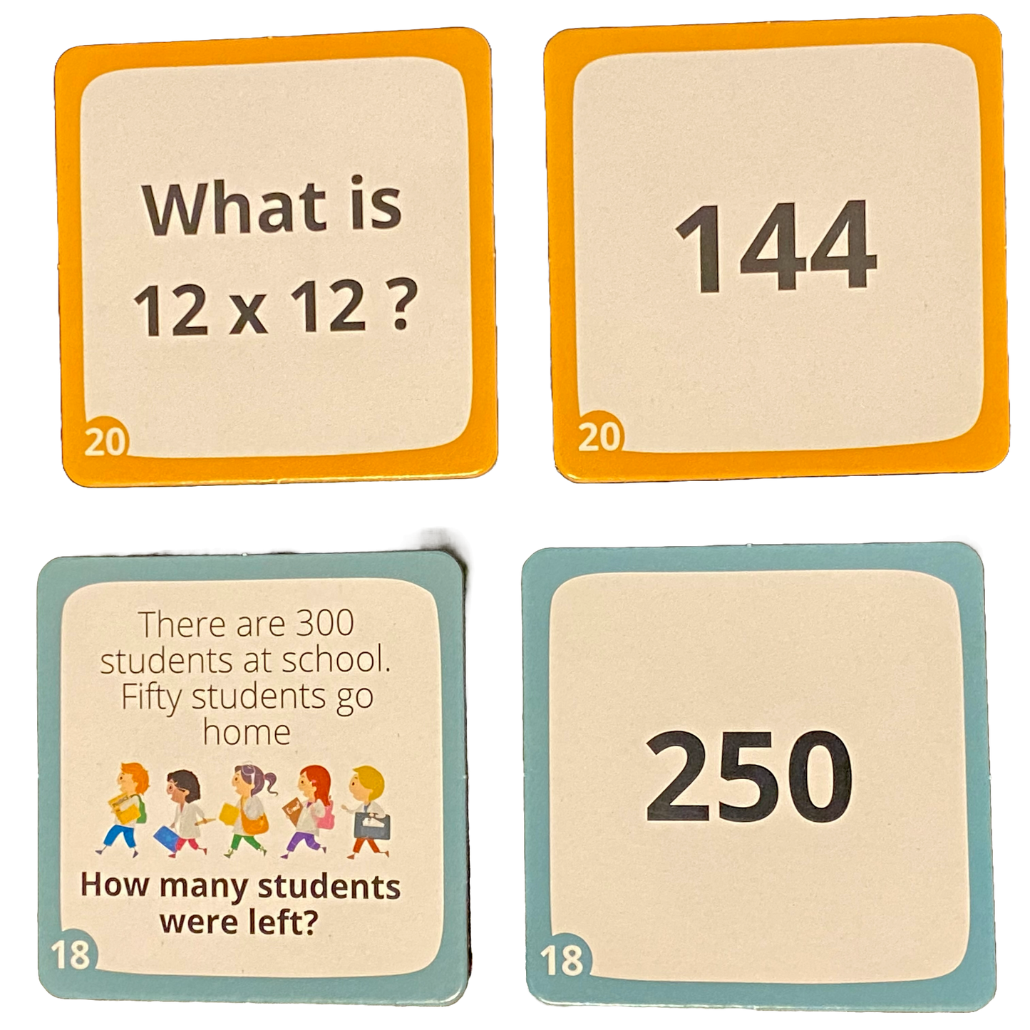 Math Skills Memory Game