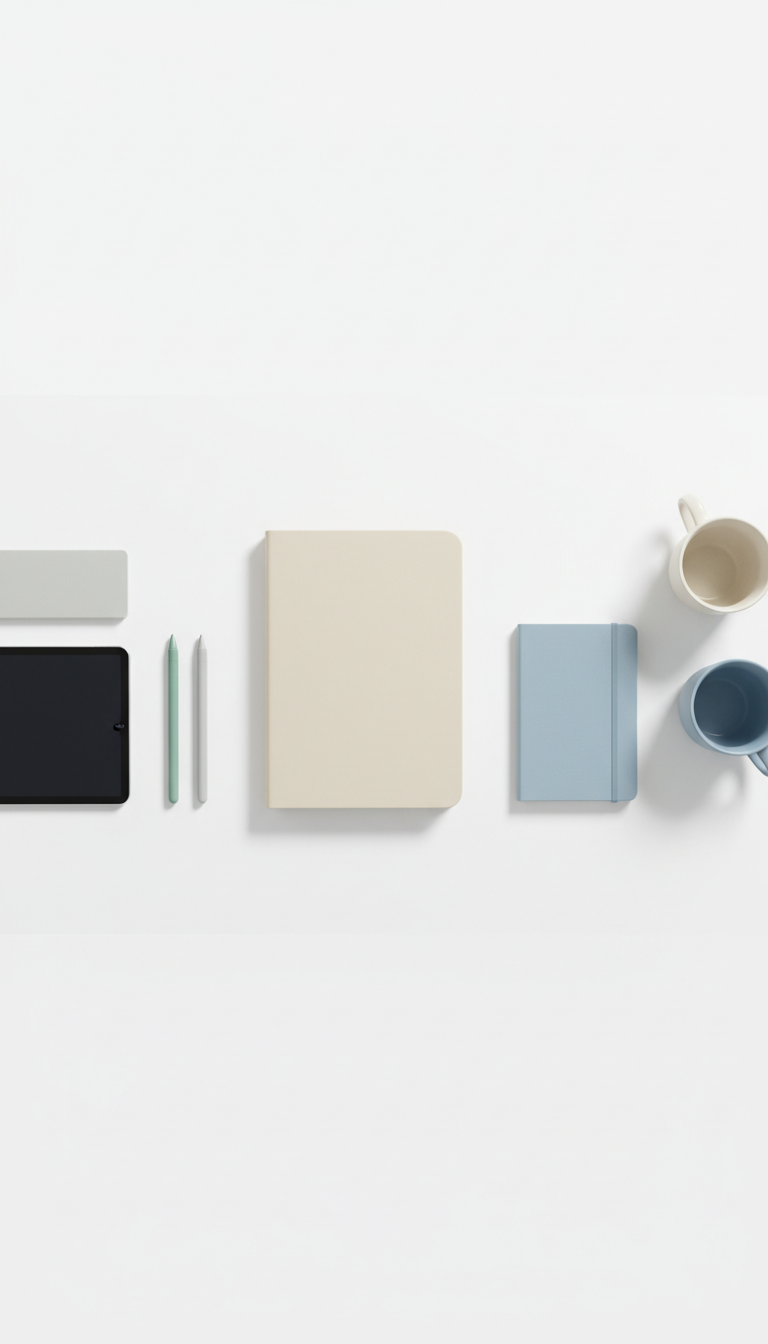 Rounded-Edge Signature Notebook With Soft Tan Cover