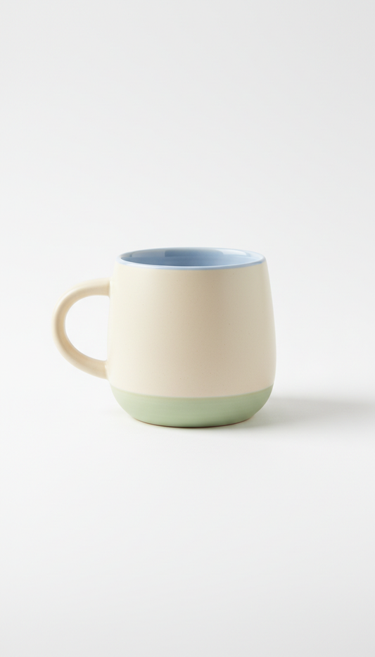 Pastel Ceramic Mug With Comfort Handle